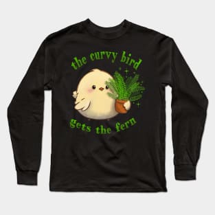 Curvy lil bird gardener Long Sleeve T-Shirt